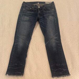 rag & bone Dark Indigo Cropped Jeans